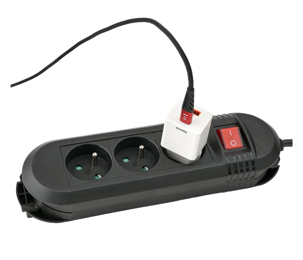 HAMA LISTWA ZASILAJĄCA "COMFORT" 3GN, 3M (CZARNA) - 1416395 - zdjęcie 2